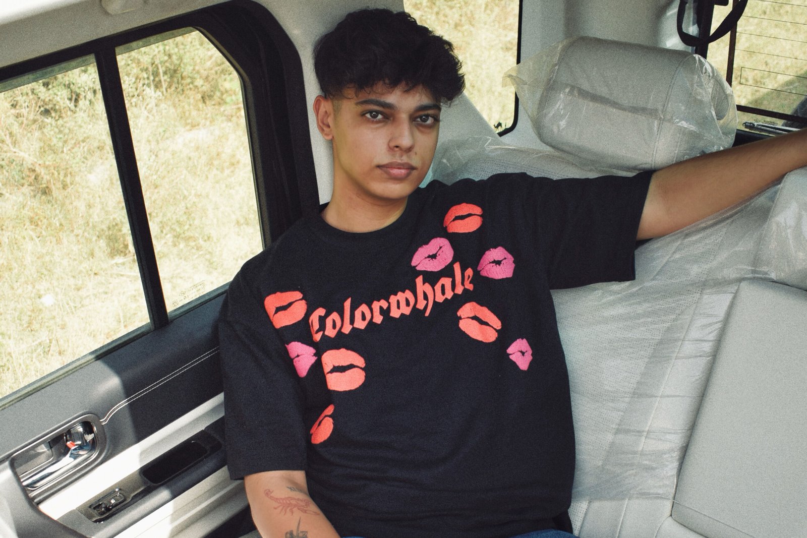 Man wearing streetwear