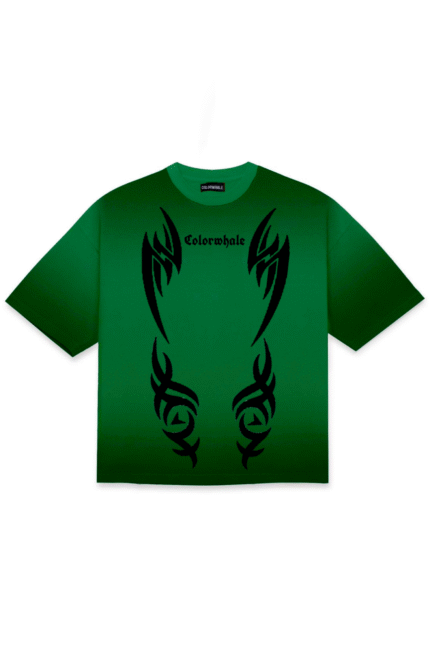 Wander whale tee green