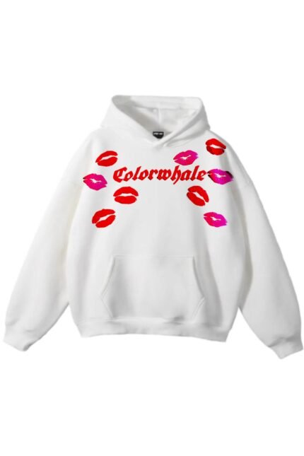 Kisses hoodie white