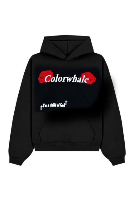 Rose of faith hoodie black